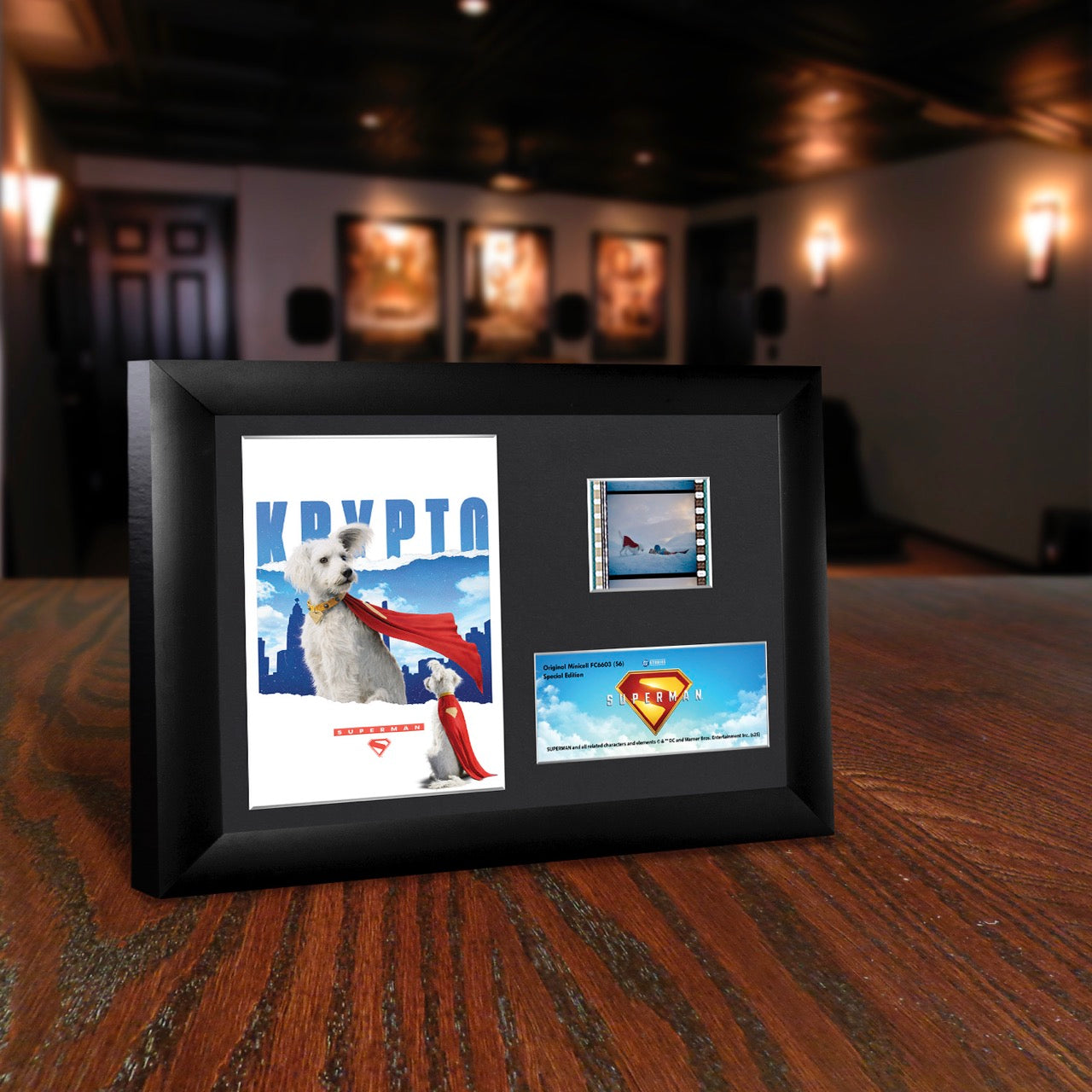 Superman (2025) (Krypto the Superdog) Minicell FilmCells Framed Desktop Presentation USFC6603